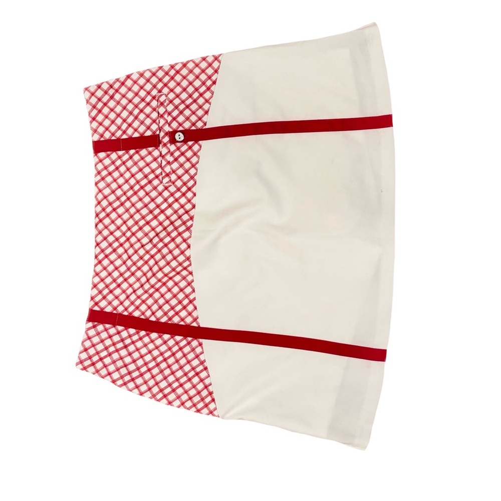 Women’s Lady Hagen Size 8 Golf or Tennis Skort Skirt White Pink Check - Picture 2 of 6